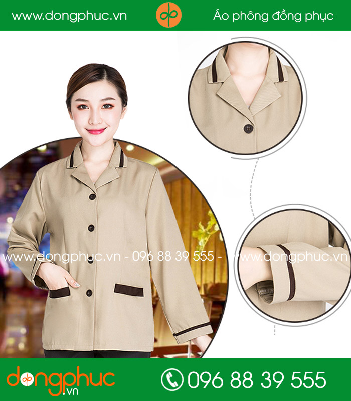 Đồng phục vệ sinh màu hồng nhạt